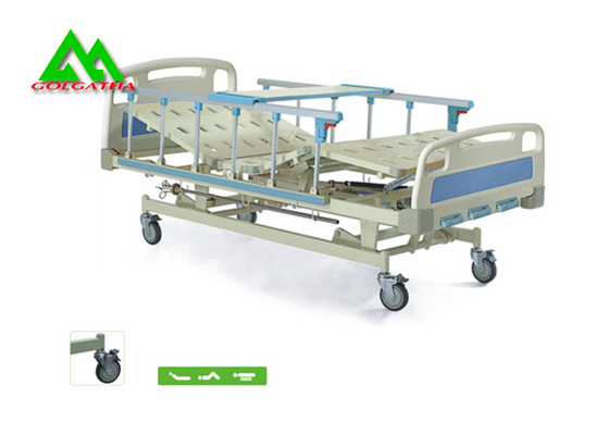 中国 多機能車輪が付いている医学の病院用ベッド装置を持ち上げる3波 サプライヤー